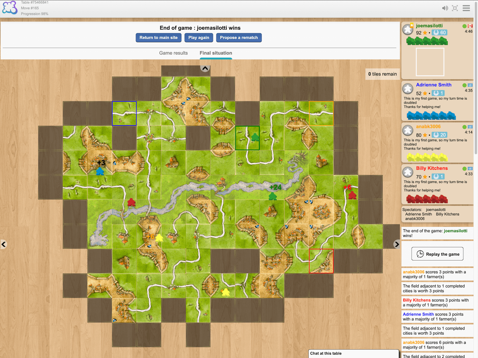Carcassonne on Board Game Arena