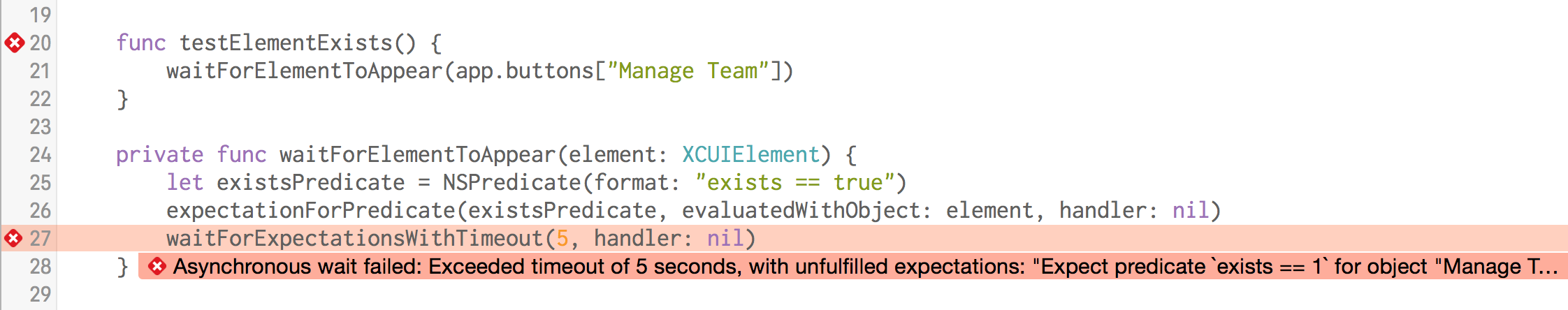 Error message showing up in helper method, not calling line