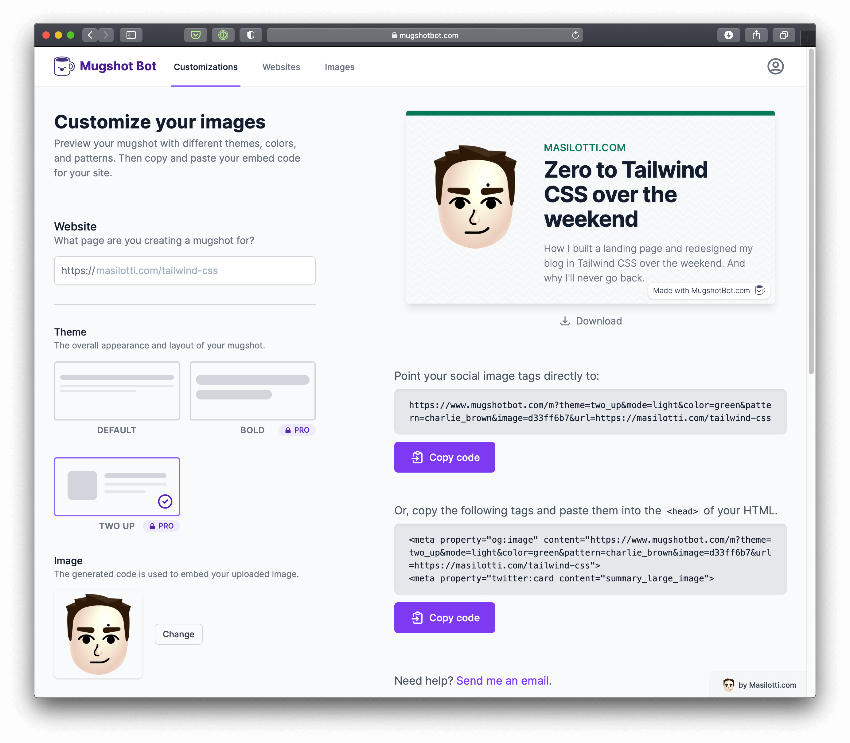 v2 of Mugshot Bot